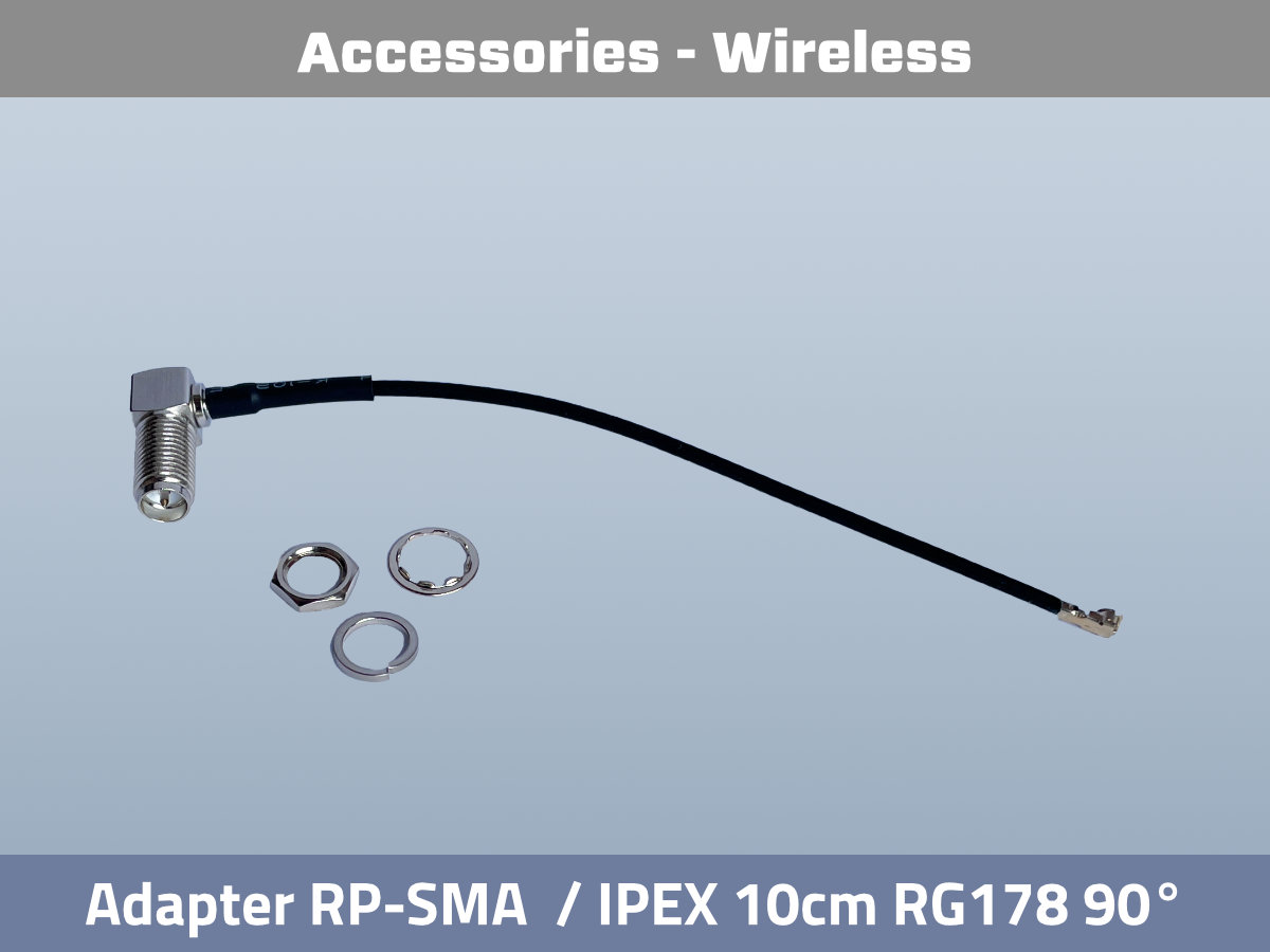 RP-SMA to IPEX Adapter 10cm RG178 right angle