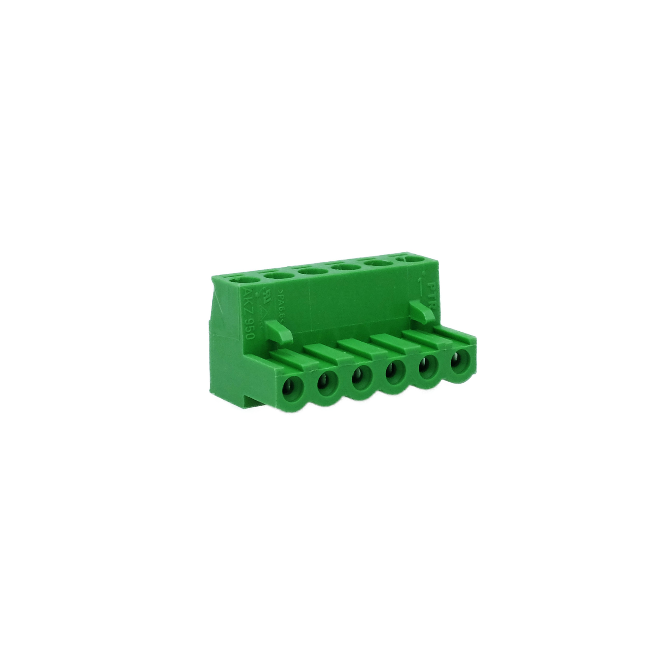 PTR Terminal Block AKZ950 6pin pitch 5.08 50950060021E — Front View