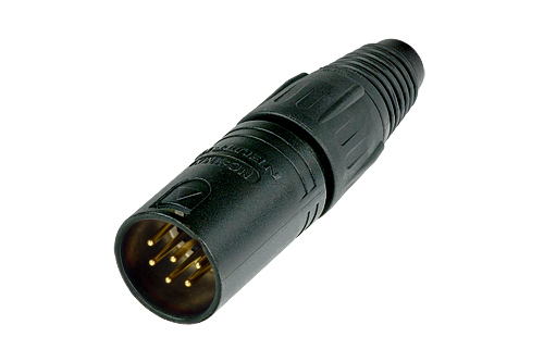 NEUTRIK XLR6 NC6MX-B Connector Male