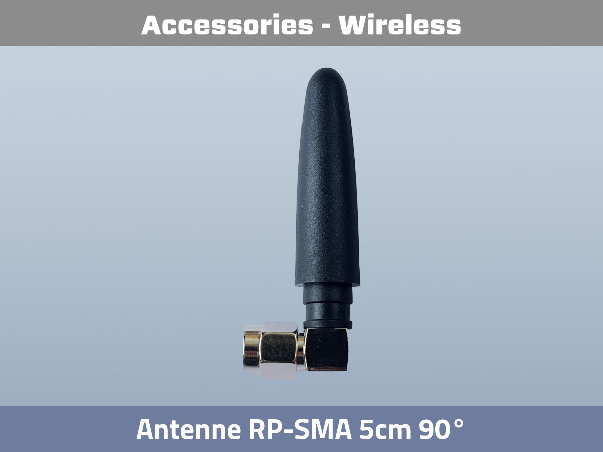 RP-SMA Rod Antenna 5cm 2.0dBi Gain right angle 90°
