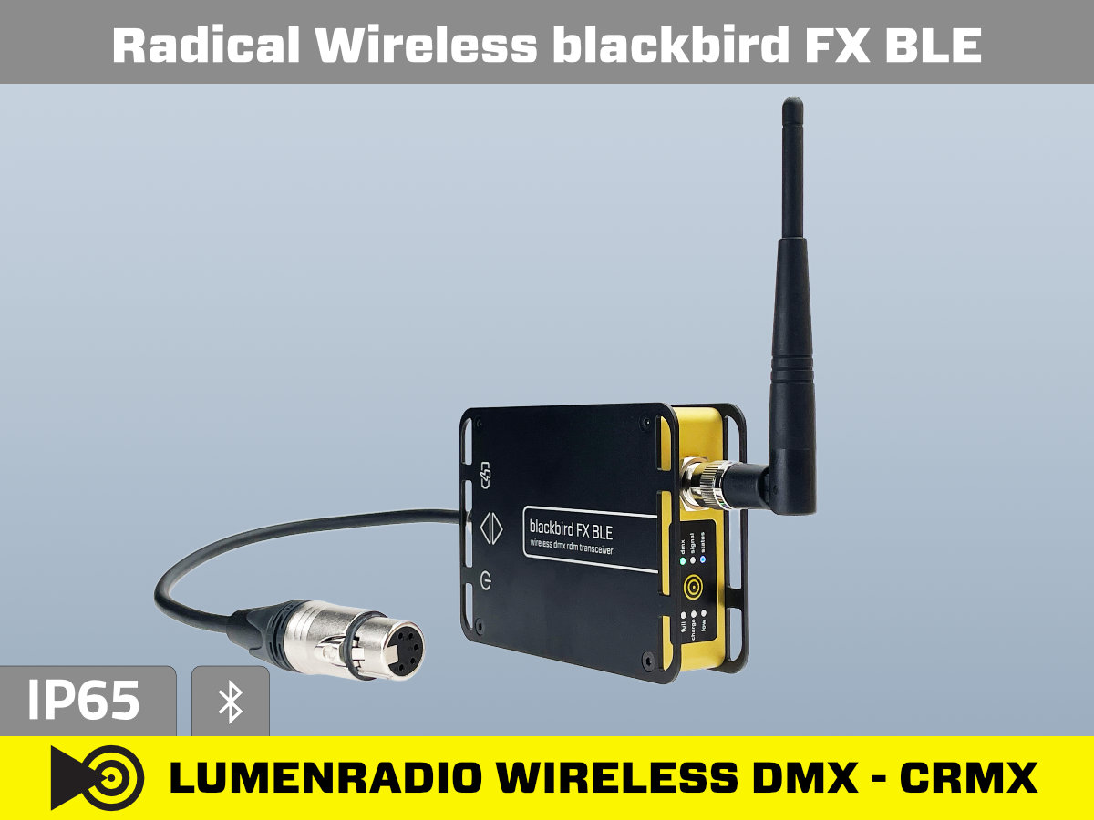 CRMX Wireless DMX Receiver Transmitter Lumenradio - blackbird FX DMX