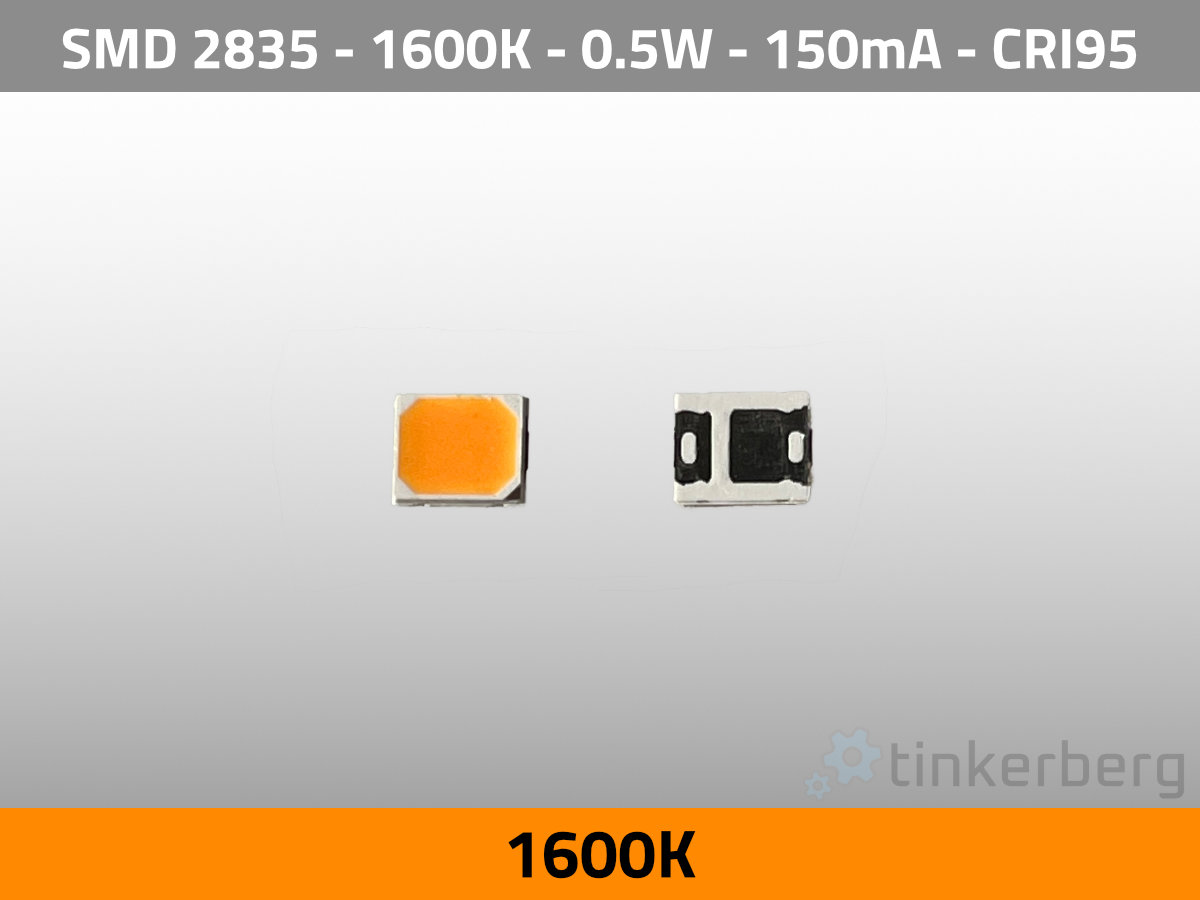 LED SMD 2835 1600K 3V 0.5W 150mA 30lm CRI95 TLCI70