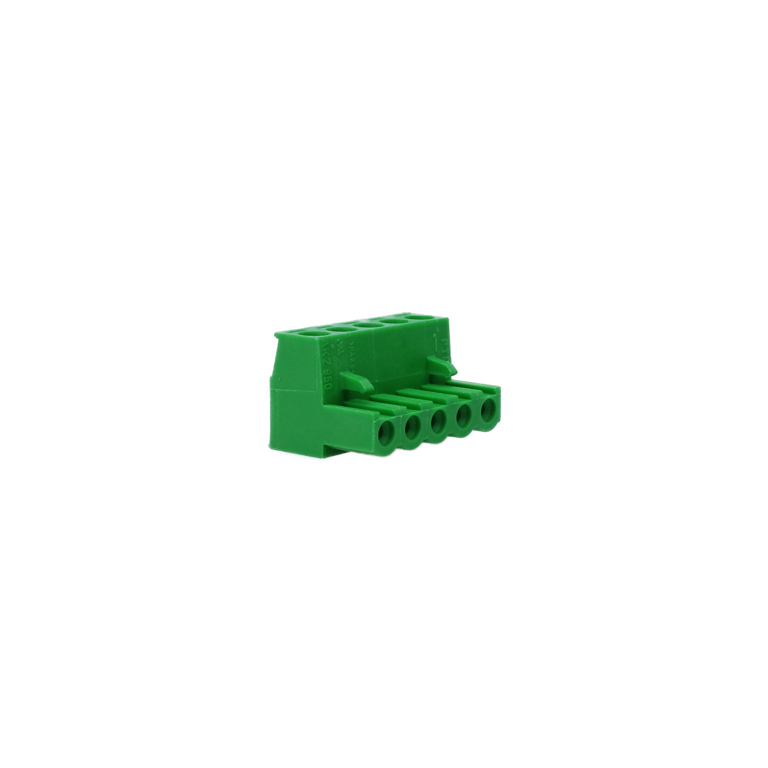 PTR Terminal Block AKZ950 5pin pitch 5.08 50950050021E — Front View