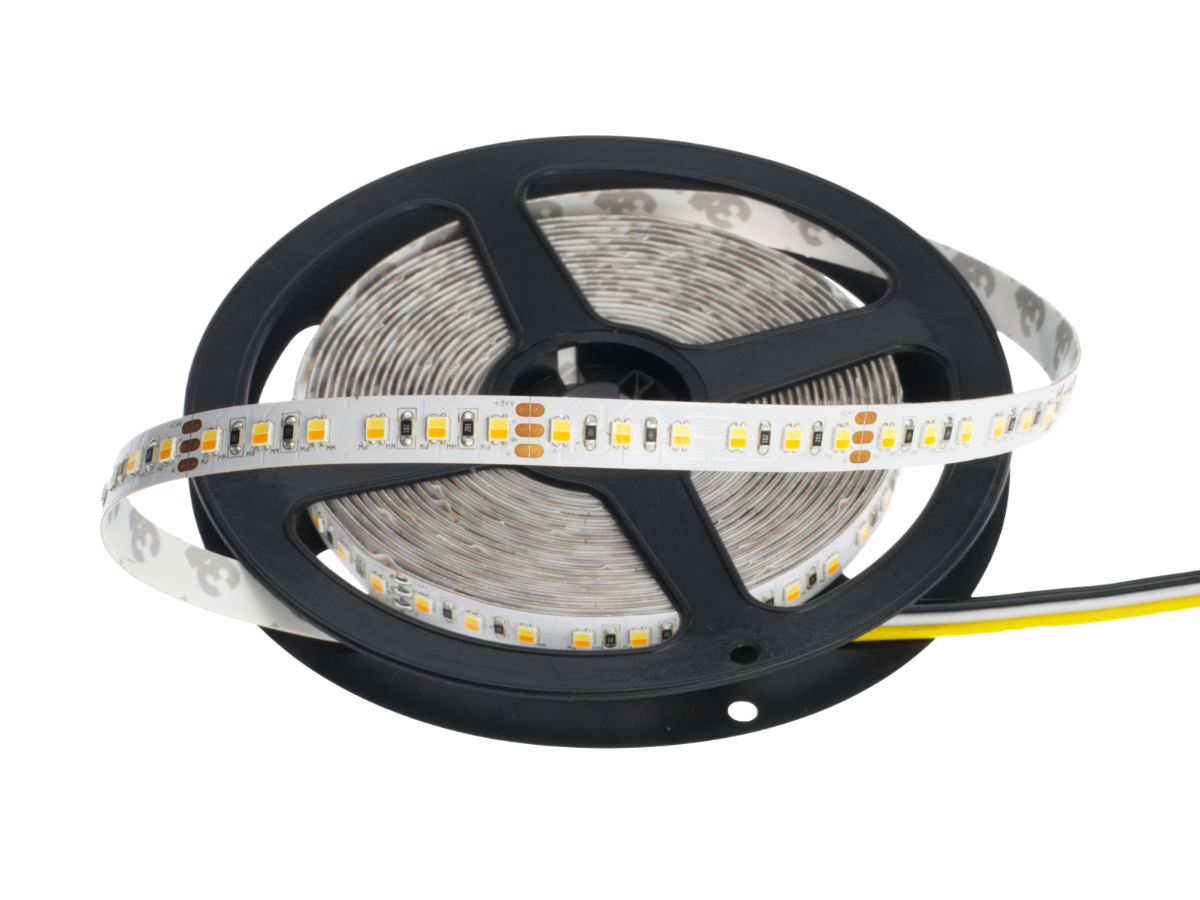 LED Streifen CCT 2200K-6500K 24V 19,2W/m 120LEDs/m CRI90 — Isometrie