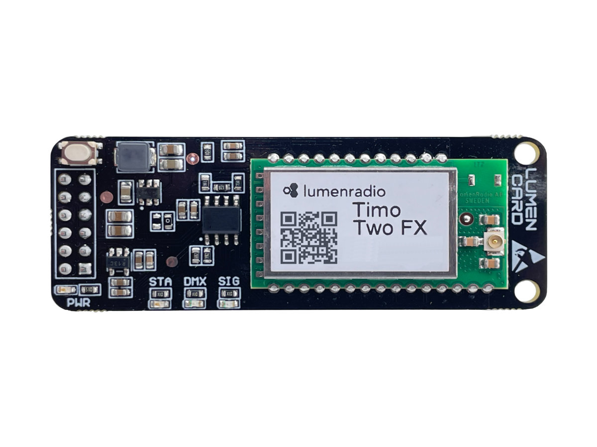 Radical Wireless LUMEN CARD TimoTwo CRMX Module — Top View