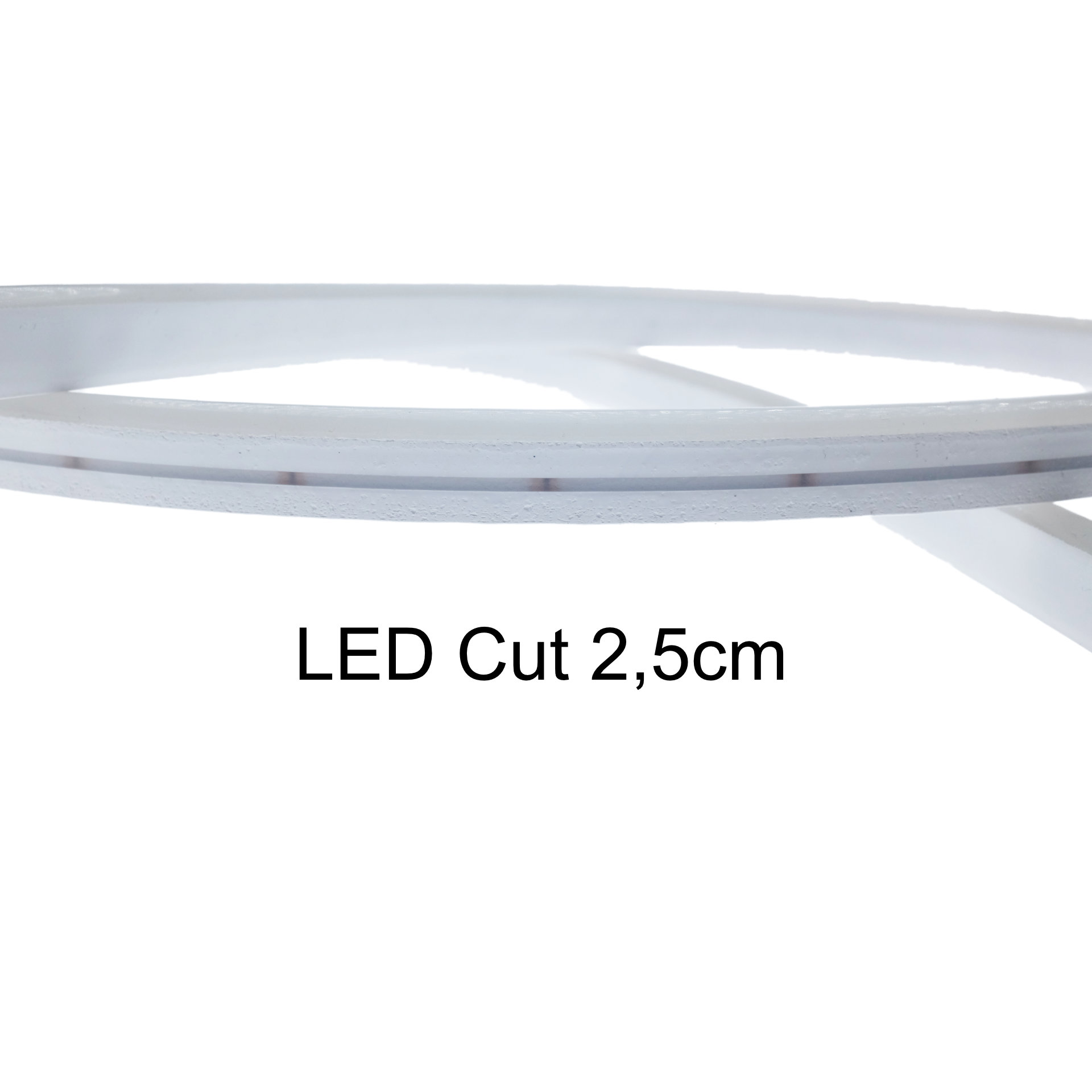 LED Neon Flex Side Warm White 3000K 12V 8W/m 120LEDs/m 6x12mm — Side View