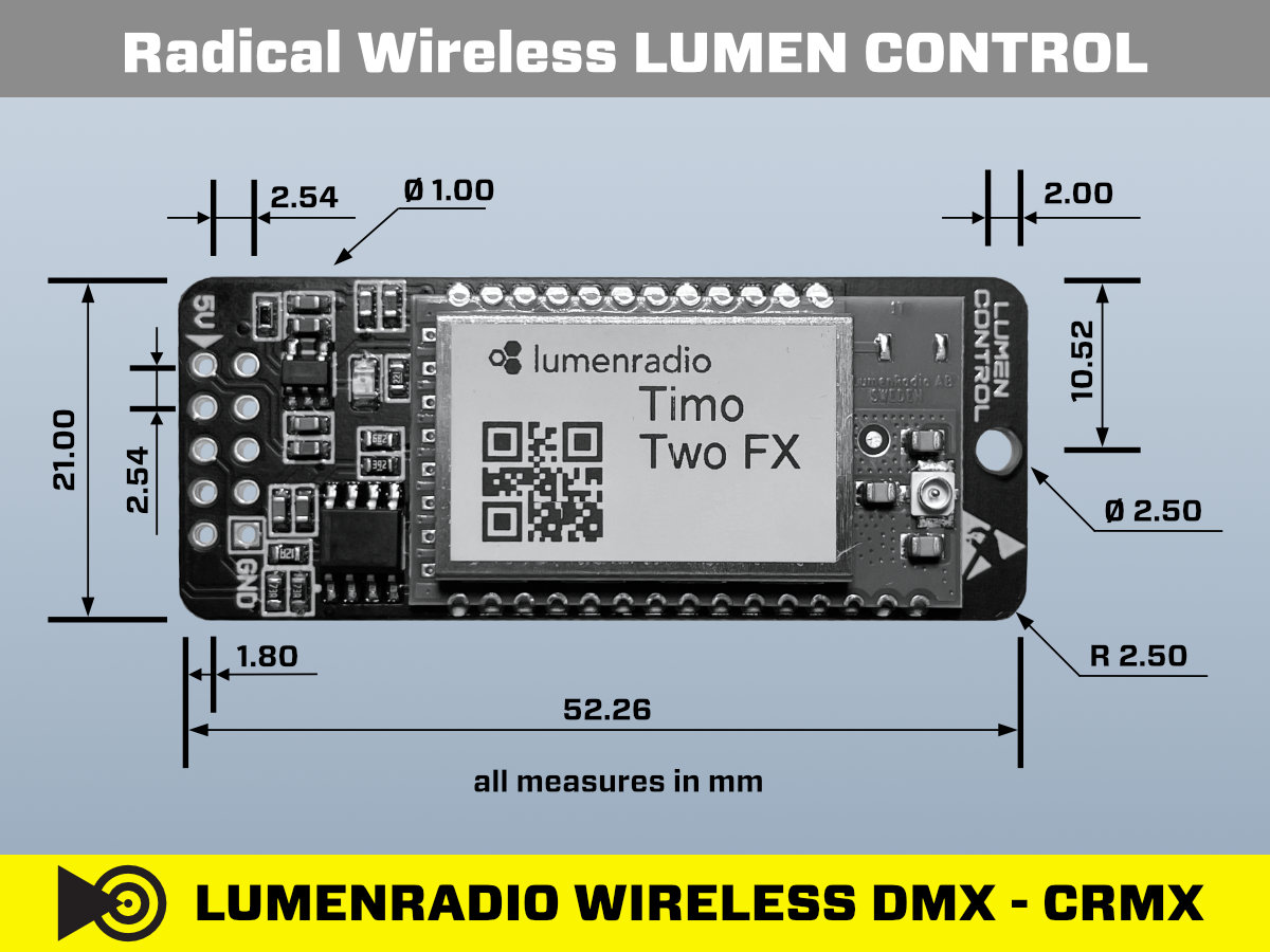 Radical Wireless LUMEN CONTROL TimoTwo CRMX Module