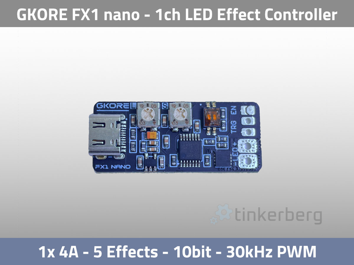 GKORE FX1 nano 1ch LED Controller Effect Engine USB-C