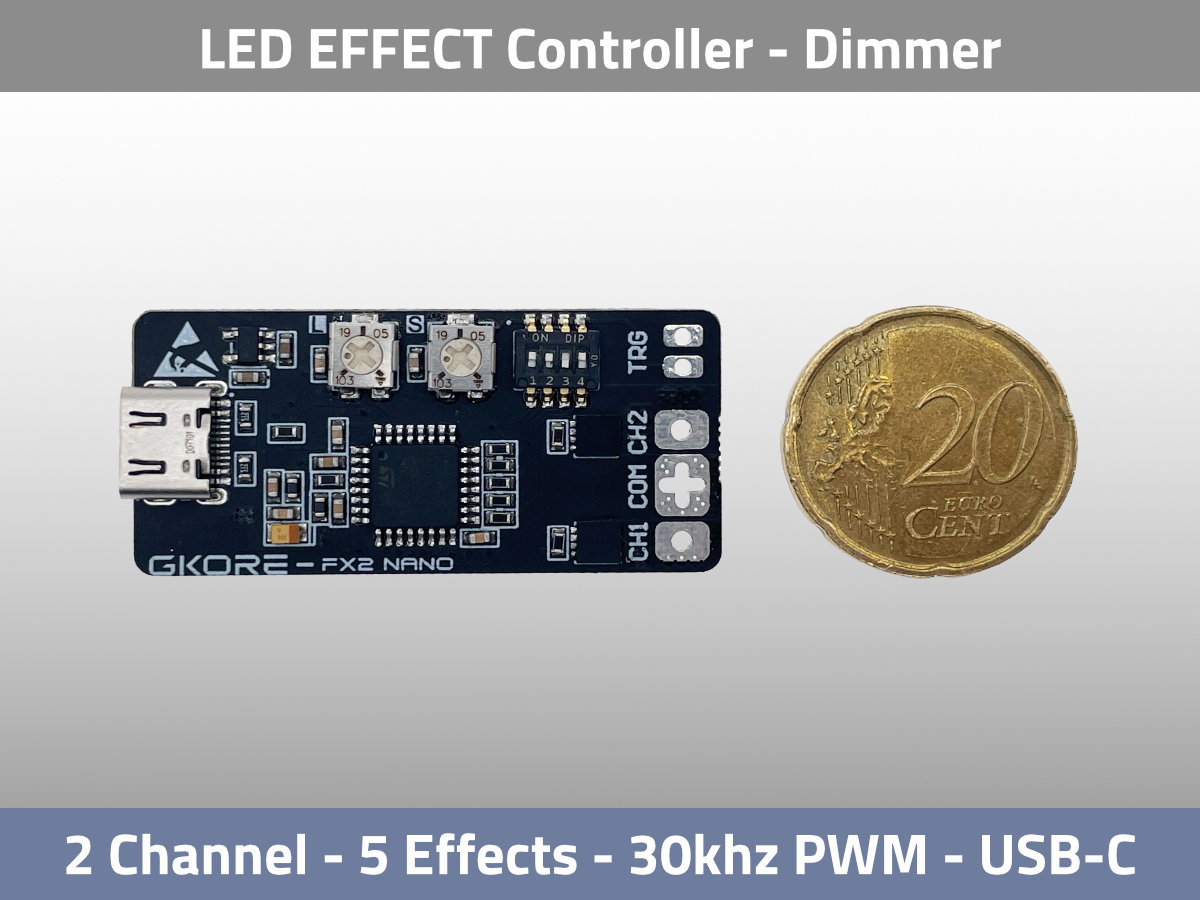 GKORE FX2 nano 2ch LED Effect Controller USB-C