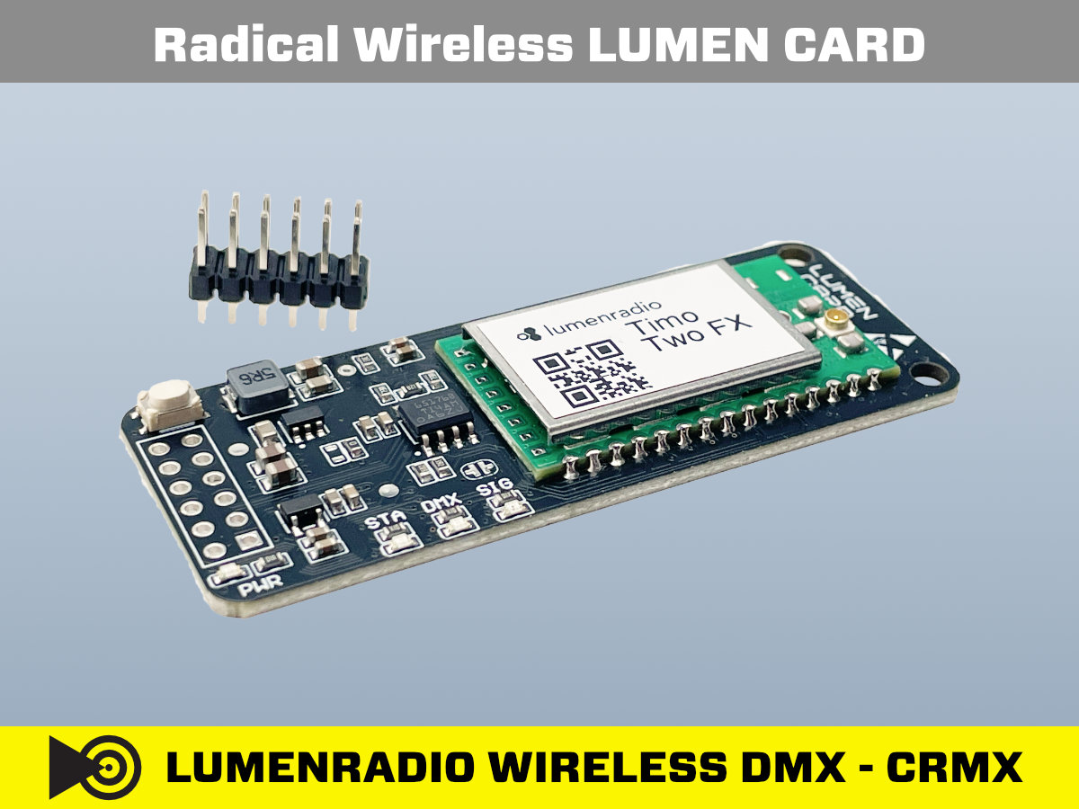 Radical Wireless LUMEN CARD TimoTwo CRMX Module — Isometric View
